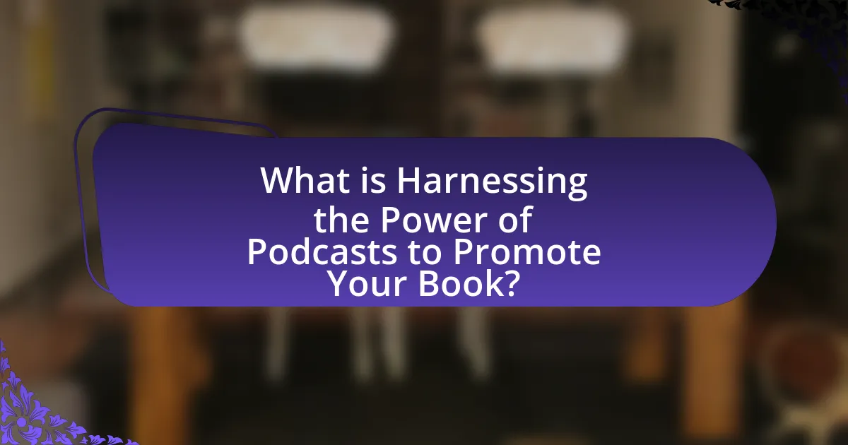 What is Harnessing the Power of Podcasts to Promote Your Book?